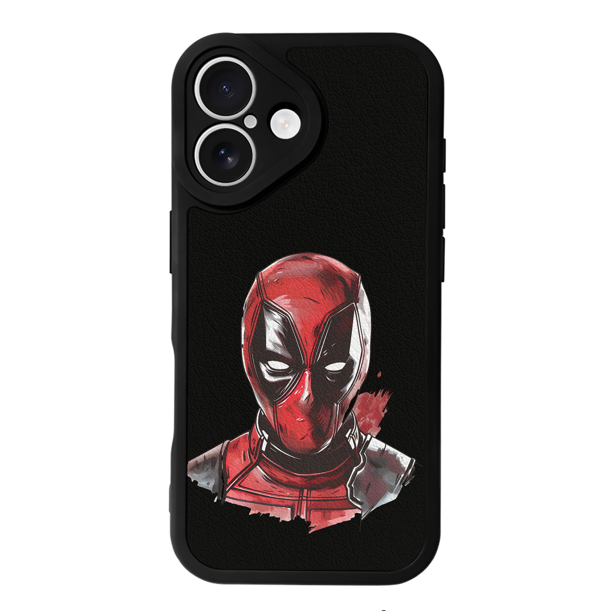 （画像用） Deadpool デッドプール 【iPhone 16シリーズ対応】シリコンスマホケース（レザー調） 材質：シリコン